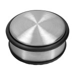 1 x Türstopper Boden schwer VonBueren | ca. 10 x 4,5 cm | Tür Stopper aus Edelstahl | 1 kg je Türstopper