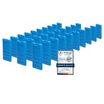 VonBueren 30 x Kühlakkus für Kühltasche | 12h Lange Kühlung | ca. 200 g je Kühlakku | ca. 8,1 x 15,2 x 2,2 cm | auch für Kühlbox