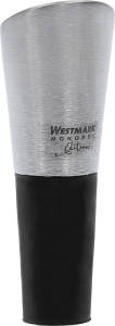 Westmark Weinflaschenverschluss "Silvio" 2,9x1,7x8cm silberfarben/ schwarz