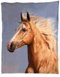 Pferde Fleecedecke "Palomino" 130 x 160 cm