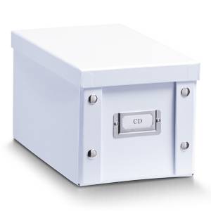 ZELLER-PRESENT CD-Box, Pappe, weiß 16,5x28x15cm